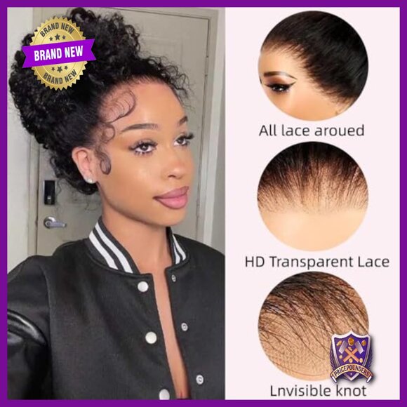 22 Inch 180 Density Human Hair Wig, Glueless 360 Lace Front with Invisible Strap main image 4